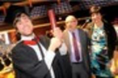 Bitter-sweet moment for family of tragic student at Derby Uni ceremony